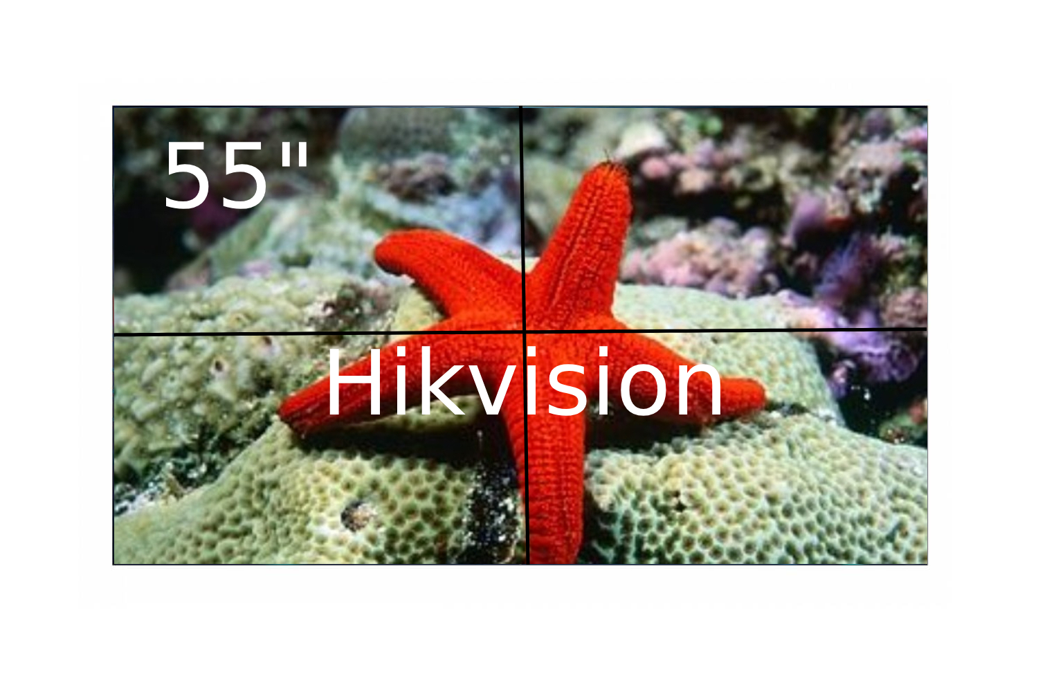  Фото видеостена 2x2 hikvision 46" ds-d2046lu-y - фото 1