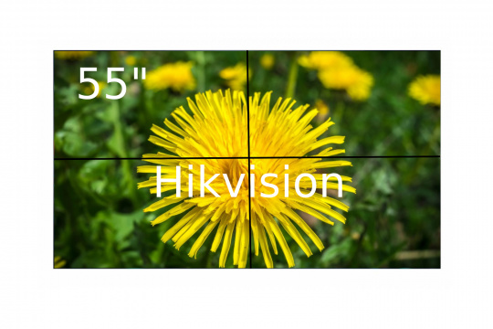 Изображение Видеостена 2x2 Hikvision 55" DS-D2055HE-G