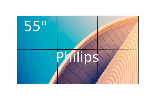 Изображение Видеостена 3x2 Philips 55" 55BDL2005X/00