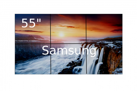 Изображение Видеостена 3x2 Samsung 55" VH55R-R