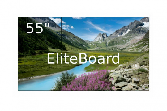 Изображение Видеостена 3x3 EliteBoard 55" BB557FFBED