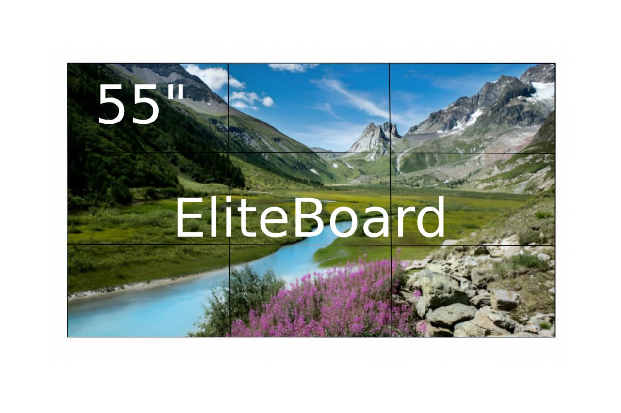  Фото видеостена 3x3 eliteboard 55" bk557ffle - фото 1