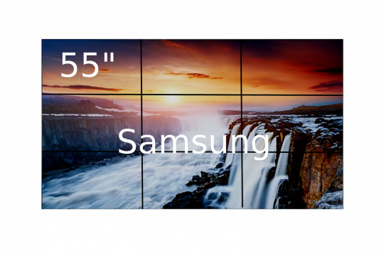 Изображение Видеостена 3x3 Samsung 55" VH55R-R