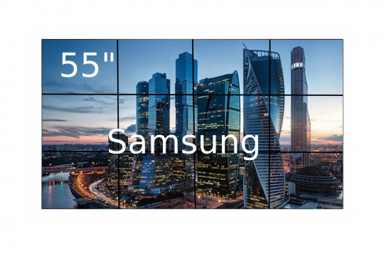 Изображение Видеостена 4x3 Samsung 55" VM55T-E