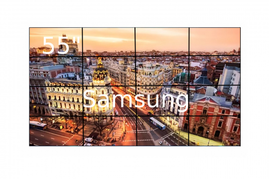 Изображение Видеостена 4x4 Samsung 55" VH55T-E