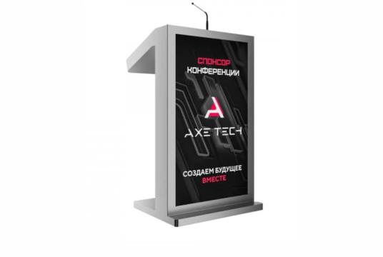  Фото интерактивная трибуна axetech 19" double с рекламным дисплеем - фото 3