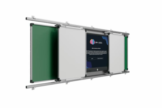  Фото интерактивный комплекс bm group 65" с рельсовой системой - фото 1