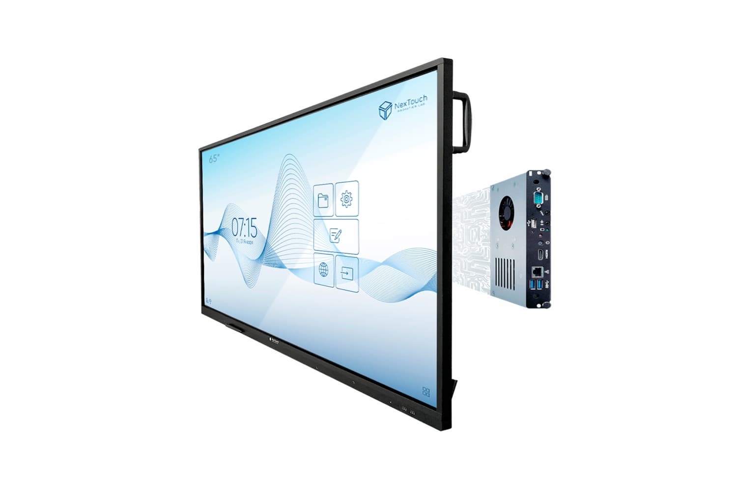  Фото интерактивный комплекс с ops 65" nextouch nextpanel 65s 65skr203aa-w1 - фото 2