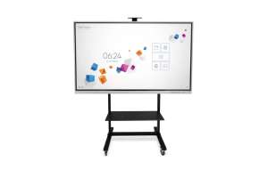  Фото интерактивный комплекс с ops 75" на мобильной стойке nextouch nt75opsms - фото 1
