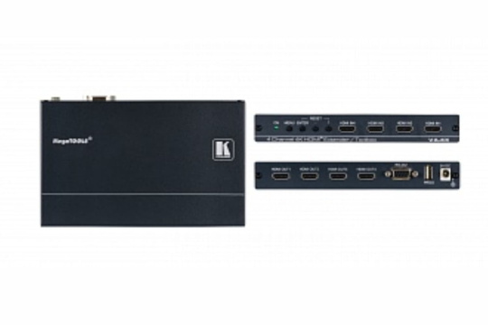 Изображение Kramer VA-4X Усилитель-эквалайзер HDMI версии 2.0 четырехканальный; поддержка 4К60 4:4:4
