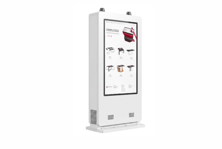  Фото сенсорный киоск для улицы двухсторонний 55" axetech apache - фото 3