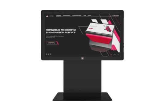  Фото сенсорный стол 43" axetech взлет rise с изменением высоты и угла наклона - фото 2