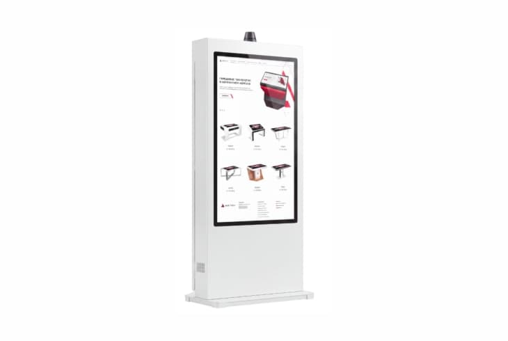  Фото сенсорный уличный киоск 55" axetech реактивный самолет jet - фото 3