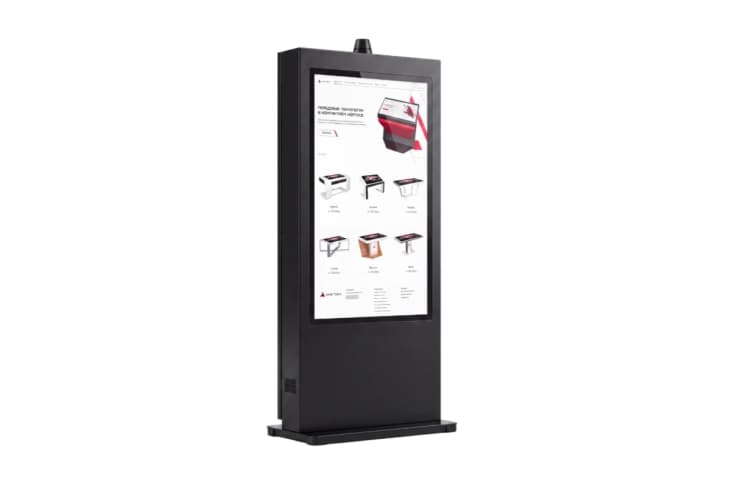  Фото сенсорный уличный киоск 55" axetech реактивный самолет jet - фото 4