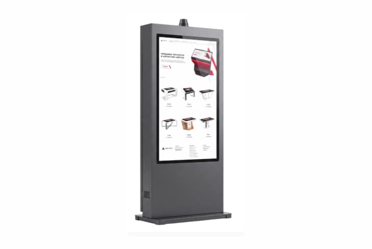  Фото сенсорный уличный киоск 65" axetech реактивный самолет jet - фото 1