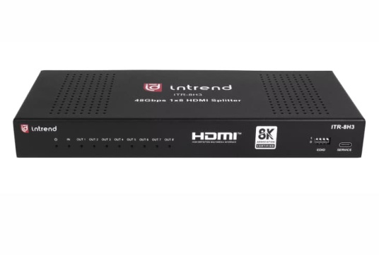  Фото усилитель-распределитель intrend itr-8h3 hdmi 1:8 - фото 1