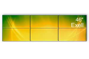 Изображение Видеостена 3x2 Exell 46" EXPD-WA46AB05