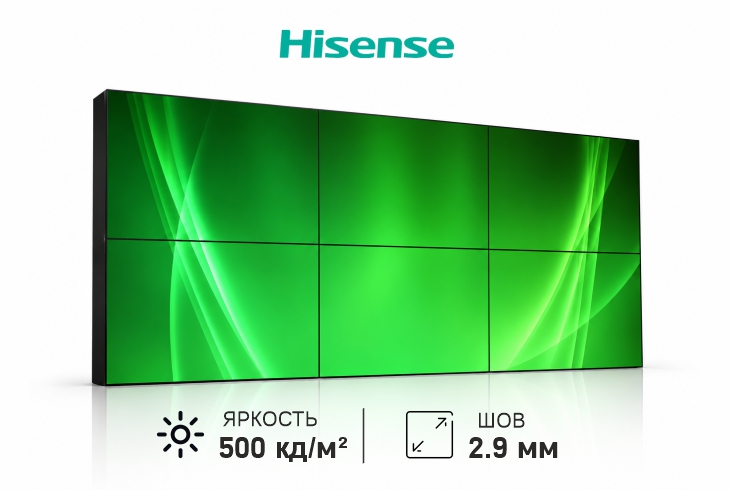  Фото видеостена 3x2 hisense 46" 46vw25e - фото 1