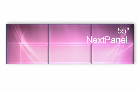 Изображение Видеостена 3x2 NexTouch NextWall55 55" VWLNV1N1855