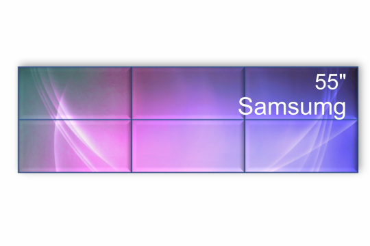  Фото видеостена 3x2 samsung 55" vh55c-r - фото 1