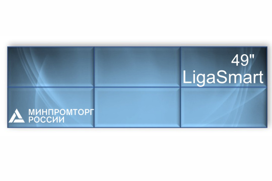  Фото видеостена 3x2 шов 1.8 ligasmart 49" v 49.32 - фото 1