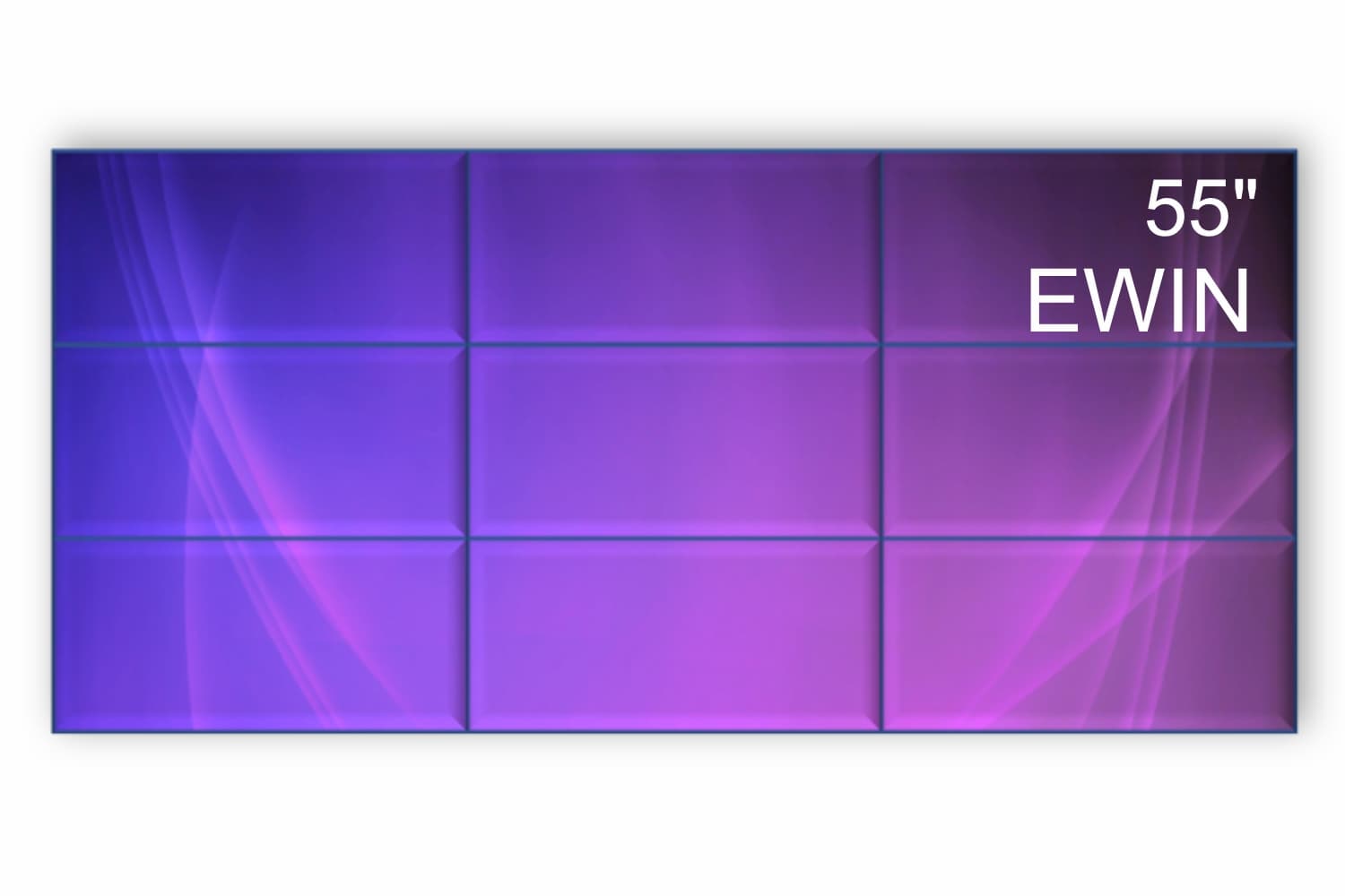  Фото видеостена 3x3  ewin 55" bt55l - фото 1