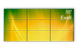 Изображение Видеостена 3x3 Exell 55" EXPD-WA55AB35