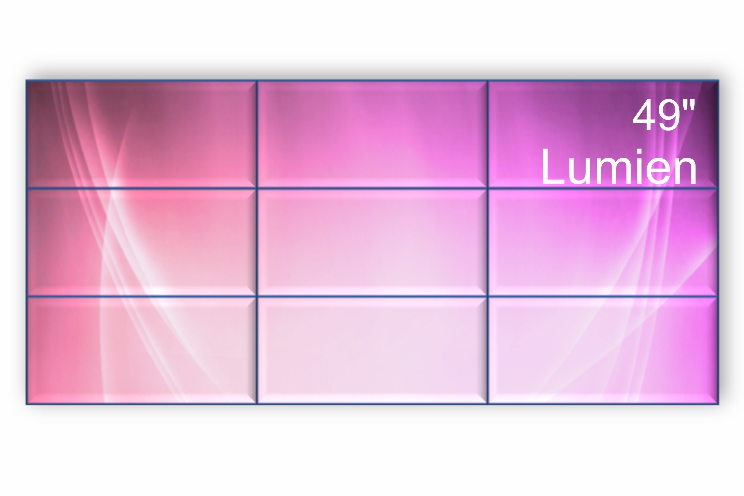  Фото видеостена 3x3 lumien 49" lvw4935ll - фото 1