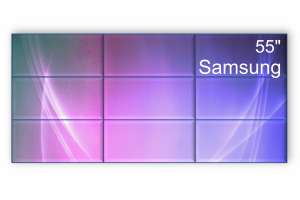 Изображение Видеостена 3x3 Samsung 55" VH55C-R