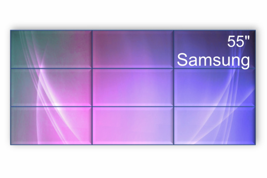 Фото видеостена 3x3 samsung 55" vh55c-r - фото 1