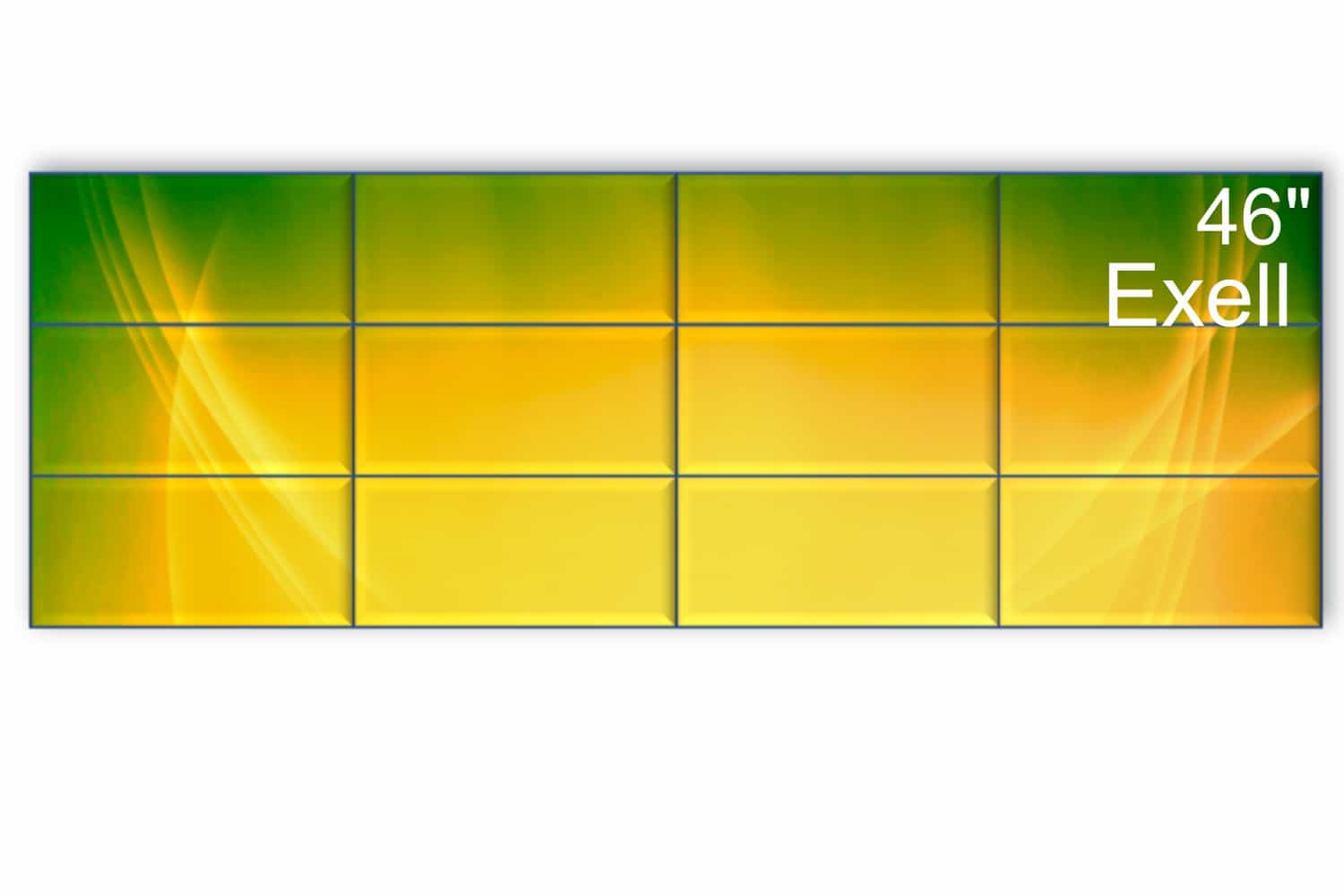  Фото видеостена 4x3 exell 46" expd-wa46ab05 - фото 1