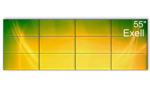 Изображение Видеостена 4x3 Exell 55" EXPD-WA55AB05