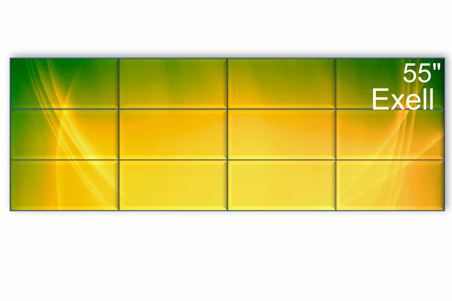  Фото видеостена 4x3 exell 55" expd-wa55ab35 - фото 1