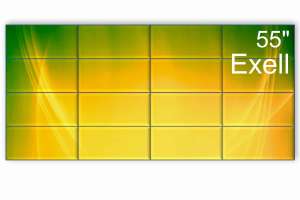 Изображение Видеостена 4x4 Exell 55" EXPD-WA55AB15
