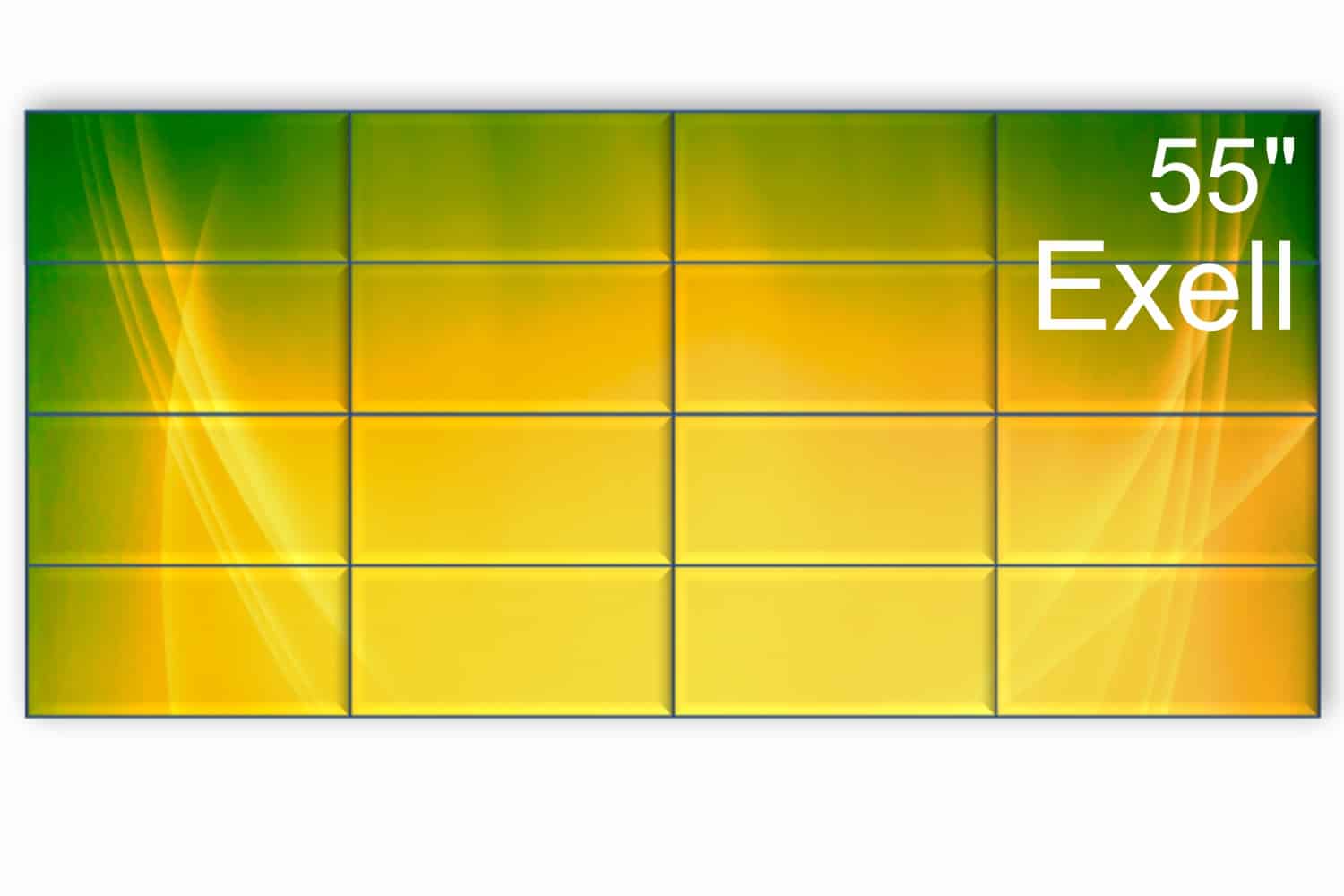  Фото видеостена 4x4 exell 55" expd-wa55ab15 - фото 1